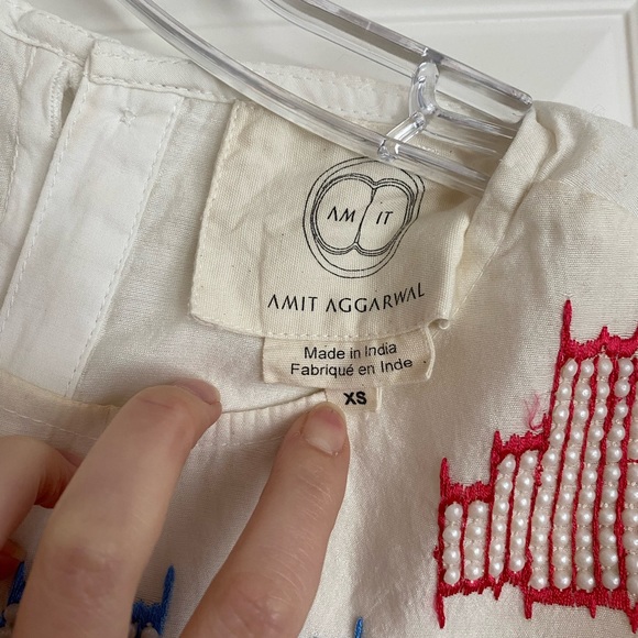 Anthropologie Amit Aggarwal beaded embroidered top - Picture 5 of 7